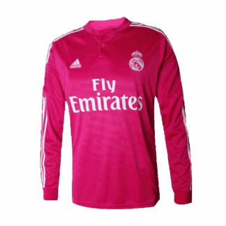 Retro 2014/15 Real Madrid Away Long Sleeve Soccer Jersey