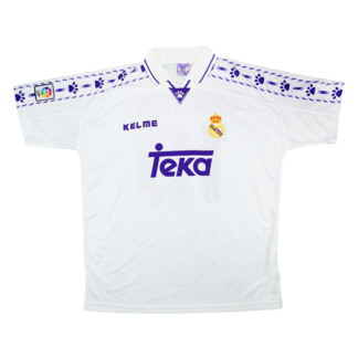 Retro 1996/97 Real Madrid Home Soccer Jersey