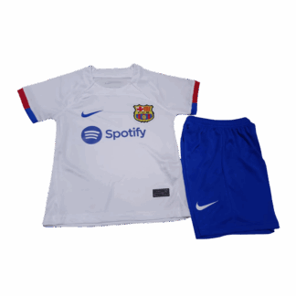 Kid’s Barcelona Away Soccer Jersey Kit(Jersey+Shorts) 2023/24