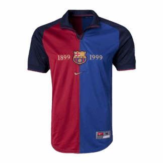 Retro 1999/00 Barcelona Home Soccer Jersey