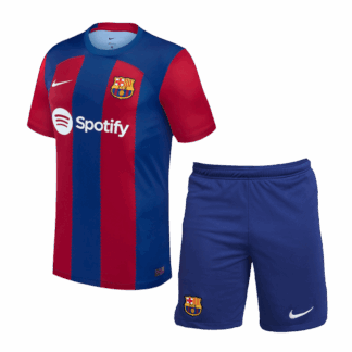 Barcelona Home Soccer Jersey Kit(Jersey+Shorts) 2023/24