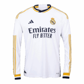 Authentic Real Madrid Home Long Sleeve Soccer Jersey 2023/24