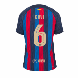 Authentic GAVI #6 Barcelona Home Soccer Jersey 2022/23 – UCL