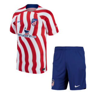 Atletico Madrid Home Soccer Jersey Kit(Jersey+Shorts) 2022/23