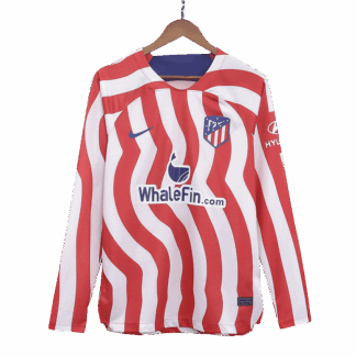 Atletico Madrid Home Long Sleeve Soccer Jersey 2022/23