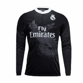 Retro 2014/15 Real Madrid Away Long Sleeve Soccer Jersey
