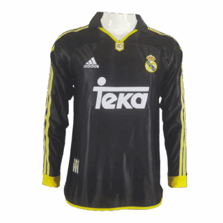 Retro 99/01 Real Madrid Away Long Sleeve Soccer Jersey