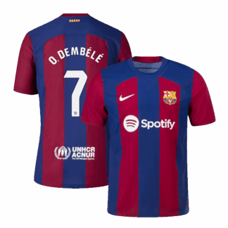 Authentic Ousmane Dembélé #7 Barcelona Home Soccer Jersey 2023/24