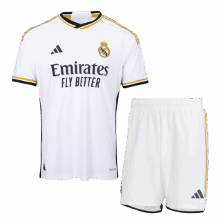 Authentic Real Madrid Home Soccer Jersey Kit(Jersey+Shorts) 2023/24