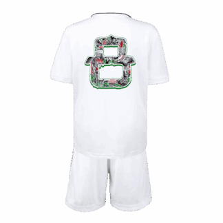 Kid’s Unique #8 Real Madrid Special Club World Cup Soccer Jersey Kit(Jersey+Shorts) 2022/23