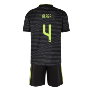 Kid’s ALABA #4 Real Madrid Third Away Soccer Jersey Kit(Jersey+Shorts) 2022/23
