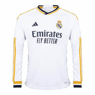 Real Madrid Home Long Sleeve Soccer Jersey 2023/24