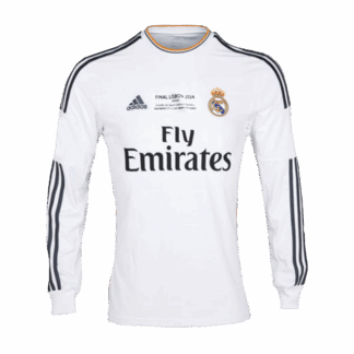 Retro 2013/14 Real Madrid Home Long Sleeve Soccer Jersey