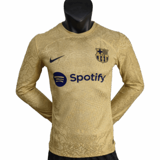 Authentic Barcelona Away Long Sleeve Soccer Jersey 2022/23