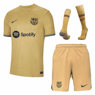 Barcelona Away Soccer Jersey Kit(Jersey+Shorts+Socks) 2022/23