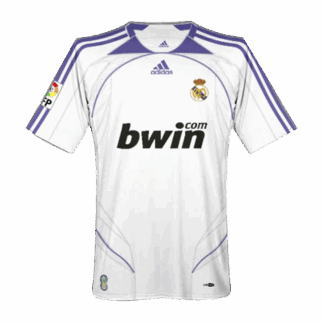 Retro 2007/08 Real Madrid Home Soccer Jersey