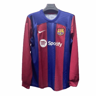 Barcelona Home Long Sleeve Soccer Jersey 2023/24