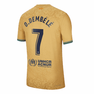 Authentic Ousmane Dembélé #7 Barcelona Away Soccer Jersey 2022/23