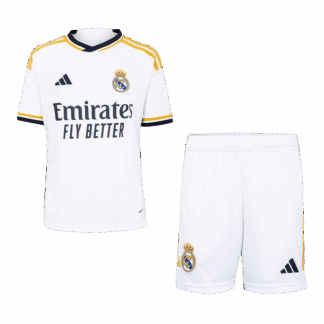 Kid’s Real Madrid Home Soccer Jersey Kit(Jersey+Shorts) 2023/24