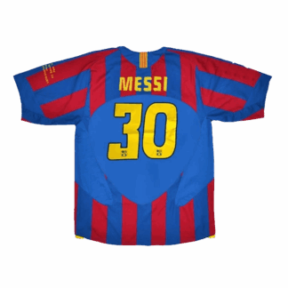 Retro MESSI #30 2005/06 Barcelona Home Soccer Jersey – UCL Final