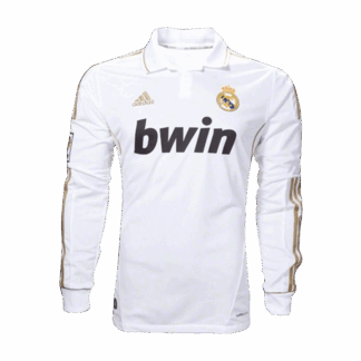 Retro 2011/12 Real Madrid Home Long Sleeve Soccer Jersey