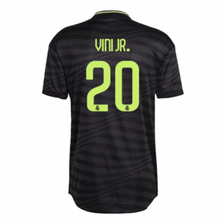 Authentic VINI JR. #20 Real Madrid Third Away Soccer Jersey 2022/23