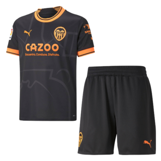 Kid’s Valencia Away Soccer Jersey Kit(Jersey+Shorts) 2022/23