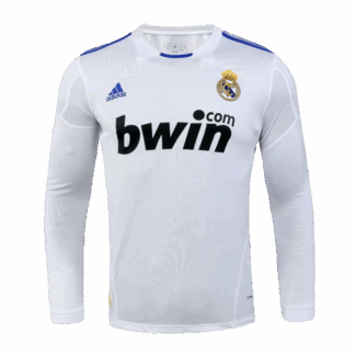 Retro 2010/11 Real Madrid Home Long Sleeve Soccer Jersey