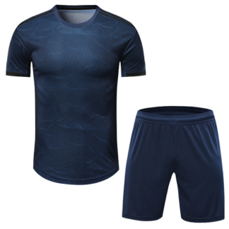 Real Madrid Style Customize Team Navy Soccer Jersey Kit(Jersey+Shorts)